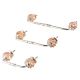 Pink Interior Cut Glass Bridge Handle