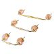 Pink Interior Cut Glass Bridge Handle