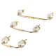 Clear Interior Cut Glass Bridge Handle