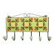 Lime Green Yellow Floral Tiles Hook