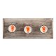 Orange Fish Flat Ceramic Wooden Hooks