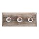 Black Boat Flat Ceramic Wooden Hooks