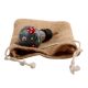 Pea Green Leaf Flower Ceramic Wine Stopper