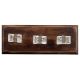 Clear Prism Shape Glass Wooden Hooks