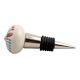 Blue And Red Ceramic Wine Stopper