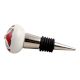 Hibiscus Green Flower Ceramic Wine Stopper