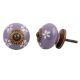 Purple Flower Knob