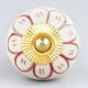 Dark Pink Sunflower Knob