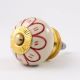 Maroon Sunflower Knob