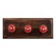 Golden Tiny Flower Ceramic Wooden Hooks