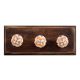 Amaryllis Mustard Flower Ceramic Wooden Hooks