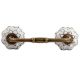 Black Lotus Ceramic Bridge Handle