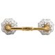 Black Lotus Ceramic Bridge Handle