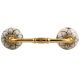 Black Flower Ceramic Bridge Handle