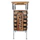 Wooden And Wrought Iron Hand Carved Cabinet With 6 Drawer