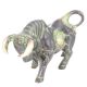 Green Brass Bull Figurine