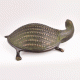 Brass Engraved Turtle Figurine