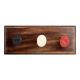 Mixed Color Oval Flower Metal Wooden Hooks