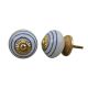 White Navy Blue Knob