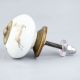 Golden Running Rein Deer Pattern Ceramic Drawer Knob