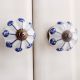 Blue Flower Medium Knob