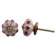 Red Flower Medium Knob