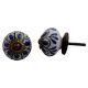 Black Blue Drop Knob