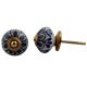 Black Blue Drop Knob