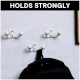 Cream Double Loop Ceramic Iron Hooks
