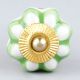 Pea Green Sunflower Medium Knob