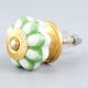 Pea Green Sunflower Medium Knob