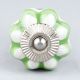 Pea Green Sunflower Medium Knob