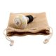 Yellow Floral Crackle Ceramic Wine Stopper