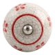 Red Floral Crackle Ceramic Wine Stopper