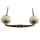 Cream Crackle Handmade Ceramic Bridge Handle 