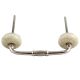 Cream Crackle Handmade Ceramic Bridge Handle 