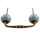Grey Crackle Ceramic Bridge Handle