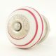 White Knob Pink Striped