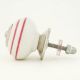 White Knob Pink Striped