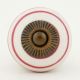 White Knob Pink Striped