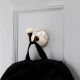 Brown Calla Lily Brown Etched Ceramic Wall Hook