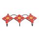 Red Yellow Floral Tiles Hook