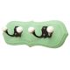 Green Black Double Loop Ceramic Iron Wooden Hooks
