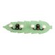 Green Black Double Loop Ceramic Iron Wooden Hooks