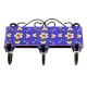 Navy Blue Yellow Tiny Flower Tiles Hooks