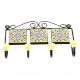 Yellow And Turquoise Floral Tiles Hooks