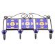 Navy Blue And Yellow Sun Flower Tiles Hooks
