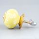 Yellow Ceramic Floral Drawer Knob Online