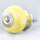 Yellow Ceramic Floral Drawer Knob Online