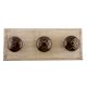Black Striped Ceramic Wooden Hooks 